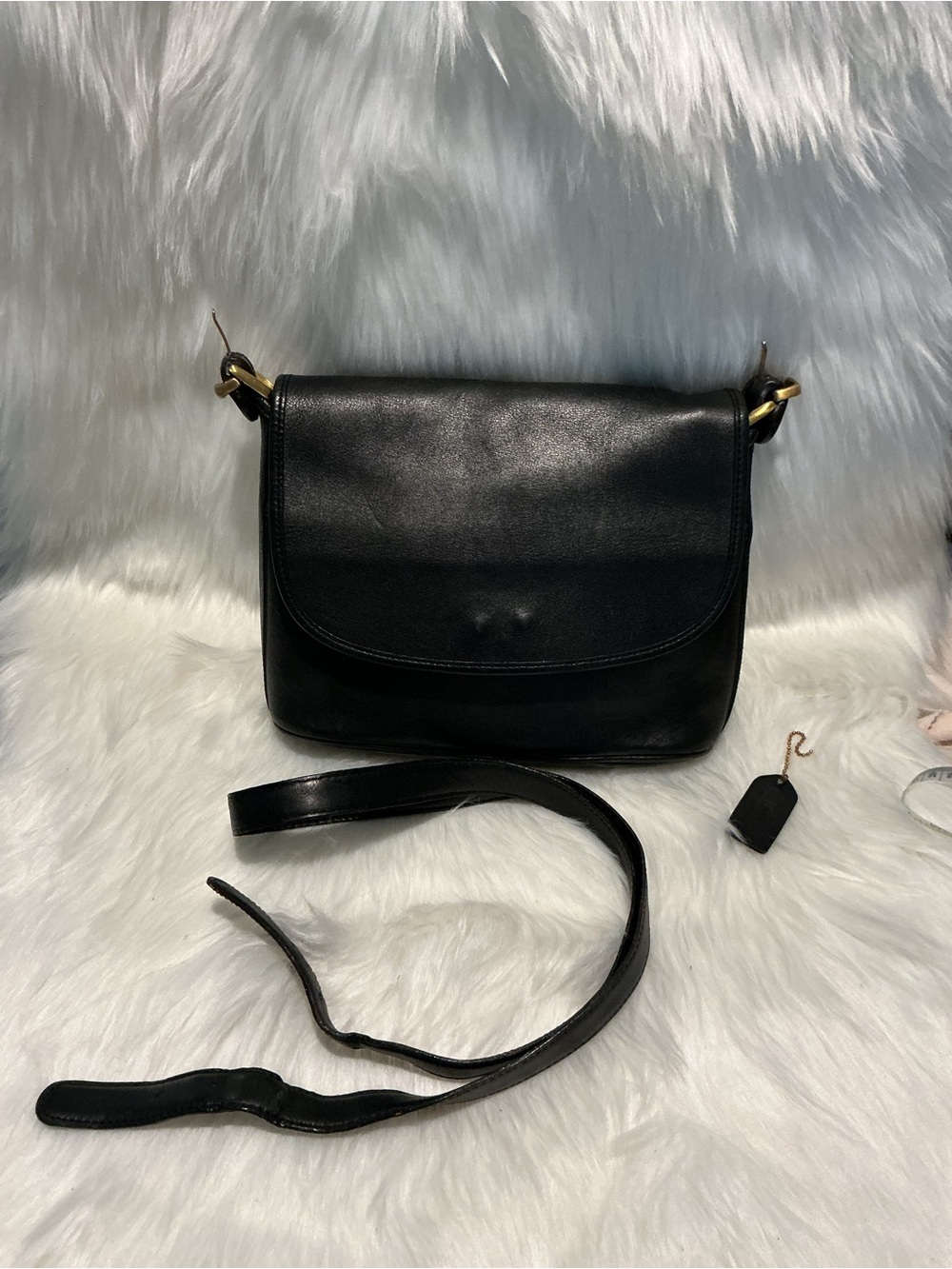 Coach Vintage Town Bag 1990s Vintage Black Leather